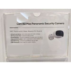 Caméra IP panoramique Tuya 8MP 4K UHD à double objectif Starlight 180° °   Caméra de sécurité ultra grand angle, vision nocturne couleur, extérieur - Product Image 3