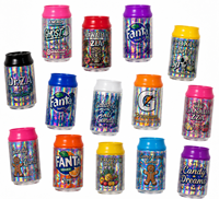 Conteneur en plastique durable de qualité alimentaire de 100 ml pour canettes de soda, idéal pour les collations, les biscuits, le thé, les fruits secs et les épices en poudre