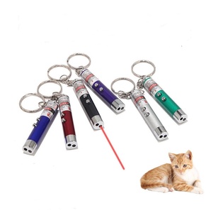 Interactive USB LED <strong>Laser</strong> <strong>Pointer</strong> Cat Mouse Toy Electric Metal Keychain Red Light Promotional Gift <strong>Laser</strong> Pen - Product Image 1