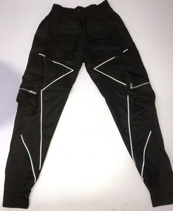 <span class=keywords><strong>Pantaloni</strong></span> <span class=keywords><strong>Cargo</strong></span> da Uomo <span class=keywords><strong>con</strong></span> <span class=keywords><strong>Elastico</strong></span> in Vita, 100% Cotone, Tasche 3D e Dettagli Riflettenti - Product Image 6