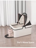 Poussette pour animaux de compagnie ST Metal, chariot portable d'extérieur, porte-animaux détachable pour chiens et chats, léger et pliable