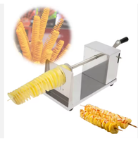 Nouvelle machine à couper les chips en spirale, coupe-pommes de terre industrielle, facile à utiliser, en acier inoxydable, haute productivité