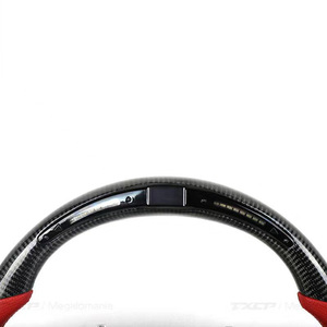 Carbon Fiber Racing Steering <b>Wheel</b> Red 44mm Inner Diameter For Toyota Land Cruiser Prado 3 <b>Spokes</b> Customizable - Product Image 4