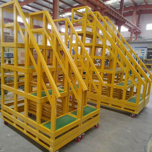 Échelle multi-étagères isolée en PRV stable et portable pour poste de transformateur - Product Image 2