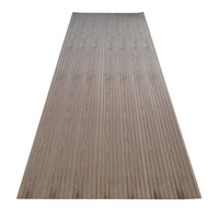Panneau mural flexible rainuré en placage de noyer, bois naturel