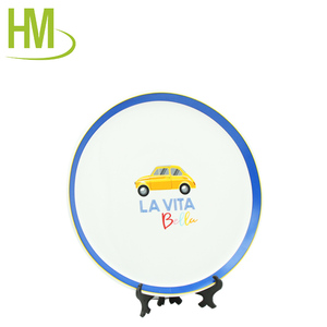 <span class=keywords><strong>Assiette</strong></span> à <span class=keywords><strong>Pizza</strong></span> en porcelaine avec Logo personnalisé imprimé - Product Image 4