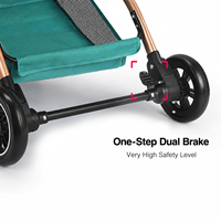 Poussette pour animaux de compagnie détachable, pliage à une main, suspension à 4 roues, cadre en acier carbone, OEM ODM personnalisable, poussette pour chien