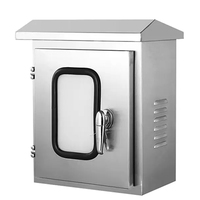 Armoire de commande d'alimentation électrique pour l'extérieur Boîtier électrique étanche IP67 Boîtier de distribution en acier inoxydable Boîtier métallique