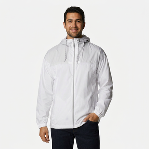 Sublimation Custom Rain <b>Jacket</b> <b>Thin</b> Outdoor Running Windbreaker <b>Jacket</b> for Men's <b>Waterproof</b> Outdoor <b>Jacket</b> - Product Image 1