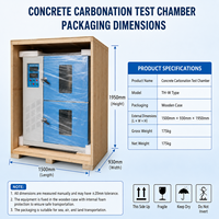 Chambre de carbonatation de béton haute performance avec système de capteur infrarouge intégré, outil de test pour la gestion de la qualité du ciment, Nouveau