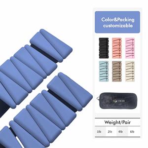 Bracelets lestés ajustables en silicone écologiques pour poignets <span class=keywords><strong>et</strong></span> chevilles, pour unisexe, yoga, entraînement, gym, exercice - Product Image 1