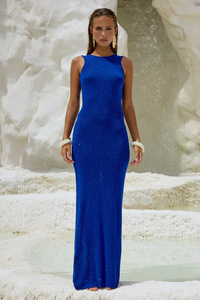 Re Mcgreen Star Sexy Flash nuovo senza maniche senza schienale Sexy Slim Fit vestito a coda di pesce vestito vacanza <span class=keywords><strong>spiaggia</strong></span> Cover up per donna - Product Image 5