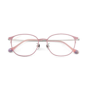 Montures de lunettes ovales en titane 9729, légères, monture complète, unisexe, verres en acrylique, origine Danyang - Product Image 1