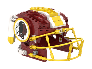 यली नए डिजाइन केकंसास शहर फुटबॉल टीम शैली एब्स प्लास्टिक 1:12 पैमाने पर रग्बी हेलमेट निर्माण भवन ब्लॉक - Product Image 2