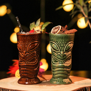 Taza <span class=keywords><strong>de</strong></span> Café <span class=keywords><strong>de</strong></span> Cerámica Estilo Occidental con Logotipo <span class=keywords><strong>de</strong></span> Estrella y Herradura en Relieve, Taza Tiki para Té y Leche con Logotipo Personalizado - Product Image 3