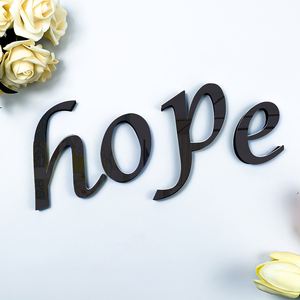 15CM Hot Selling Decorative Tool Waterproof Acrylic With Adhesive Backing <b>Letters</b> 3d Mirror <b>Wall</b> Sticker English <b>Letters</b> - Product Image 2