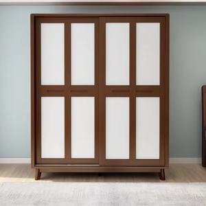 Armario de Almacenamiento de Ratán y Madera Maciza de Alta Calidad, Muebles de Dormitorio - Product Image 4