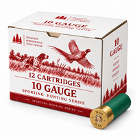 Boîte de munitions en carton personnalisée, emballage de cartouches 9 mm, logo imprimé, présentoir de vente au détail