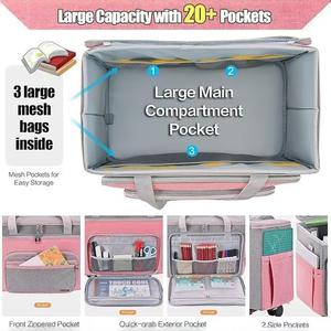 Maletín con Ruedas y Carro Desmontable, Maletín Multifuncional con Ruedas <span class=keywords><strong>para</strong></span> el Trabajo, Enseñanza - Product Image 5