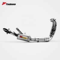 Sistema de Escape para Motocicleta Forsound, Precio de Fábrica al por Mayor, Estándar OEM, Tubo de Acero Inoxidable con Acabado Flameado para Zontes 703RR