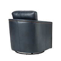 Fauteuil pivotant de loisirs en cuir véritable de haute qualité, vente en gros d'usine