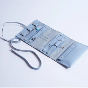 Estuche de Viaje para Joyas de Cuero Sintético YY, Organizador Enrollable para Anillos, Aretes <span class=keywords><strong>y</strong></span> Collares - Product Image 6