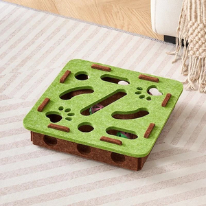 New Arrival Eco-Friendly Felt Hide Seek Cat Exercise Toy <b>Puzzle</b> Maze <b>Box</b> Dig Hole Self-play Game Pet-Friendly Interactive - Product Image 5