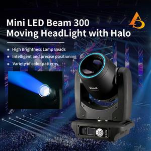 Luz Móvil de Cabeza Móvil de Estilo Moderno de 300W con Efecto Halo, DMX RGBW, Tipo Sky Beam y Spot - Product Image 2