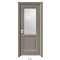 Haute qualité personnalisé MDF porte de chambre en bois 100% étanche WPC moderne salle de bain porte Surface finie haute valeur de décoration