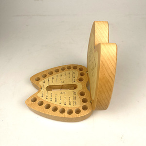 Caja para dientes de leche, caja de madera de haya para dientes de leche, caja de madera para colección de cabello de bebé, caja de regalo creativa, almacenamiento, regalo de primer cumpleaños. - Product Image 3