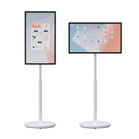 Televisor Inteligente con Pantalla Táctil LCD LED Blanca de 32 Pulgadas con Resolución Full HD 1080p para Uso Interior Portátil