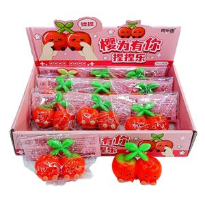 Juguete Antiestrés Creativo con Forma de Cereza para Apretar, Divertido Juguete Sensorial con Temática de Frutas para Niños, Alivio del Estrés y Juego Sensorial - Product Image 1