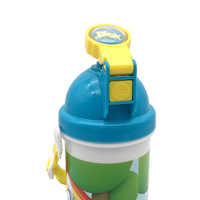 Vente en gros bouteille de boisson écologique à presser transparente personnalisée 500ml bouteille d'eau en plastique PP sport Kawaii pour enfants avec ventouse