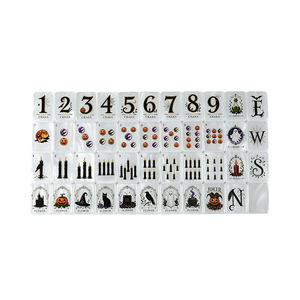 Mahjong américain à thème Halloween transfrontalier avec des tuiles en coquille de perle, tuiles de mahjong en acrylique européennes et américaines - Product Image 5