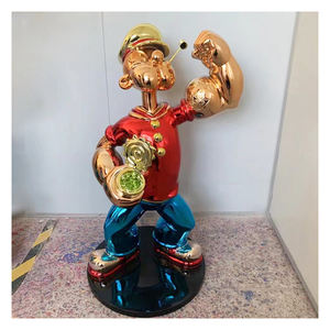 NOUVELLE ARRIVÉE Sculpture en résine chromée faite à la main de la femme de <span class=keywords><strong>Popeye</strong></span>, Olvia, pop art, statue de <span class=keywords><strong>dessin</strong></span> <span class=keywords><strong>animé</strong></span>, artisanat en résine <span class=keywords><strong>et</strong></span> arts pour cadeaux, décoration intérieure - Product Image 6