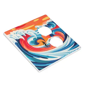 Image personnalisée 2-Gang 1 Duplex Wall Accent Switch Cover - Product Image 6