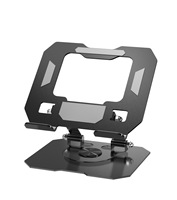 Support pour ordinateur portable pour bureau, support ergonomique réglable à 7 angles avec support de téléphone détachable, compatible avec MacBook