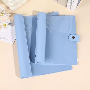 PU <b>Leather</b> Minimalist Modern Portable Case for Hardcover A5 <b>Notebook</b> Journal Cover <b>Refillable</b> Travelers - Product Image 2