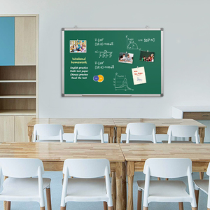 Cadre en aluminium <span class=keywords><strong>Tableau</strong></span> à <span class=keywords><strong>craie</strong></span> magnétique <span class=keywords><strong>Tableau</strong></span> d'écriture de messages <span class=keywords><strong>Vert</strong></span> Noir <span class=keywords><strong>Tableau</strong></span> en classe - Product Image 5