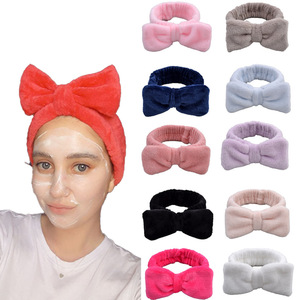 Bandeau Spa en Microfibre avec Nœud, Élastique Antidérapant pour Cheveux, Visage, Maquillage, Soins de la Peau, Fêtes et <span class=keywords><strong>Occasions</strong></span> Spéciales - Product Image 2