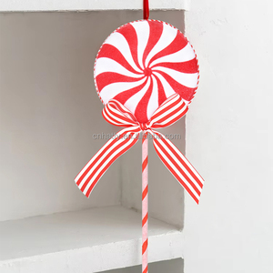 <b>Christmas</b> Foam Icing Effect Lollipop Dress-Up Ornaments Stage Shooting <b>Props</b> for Festival Scene Layout Decorations Factory 50pcs - Product Image 5