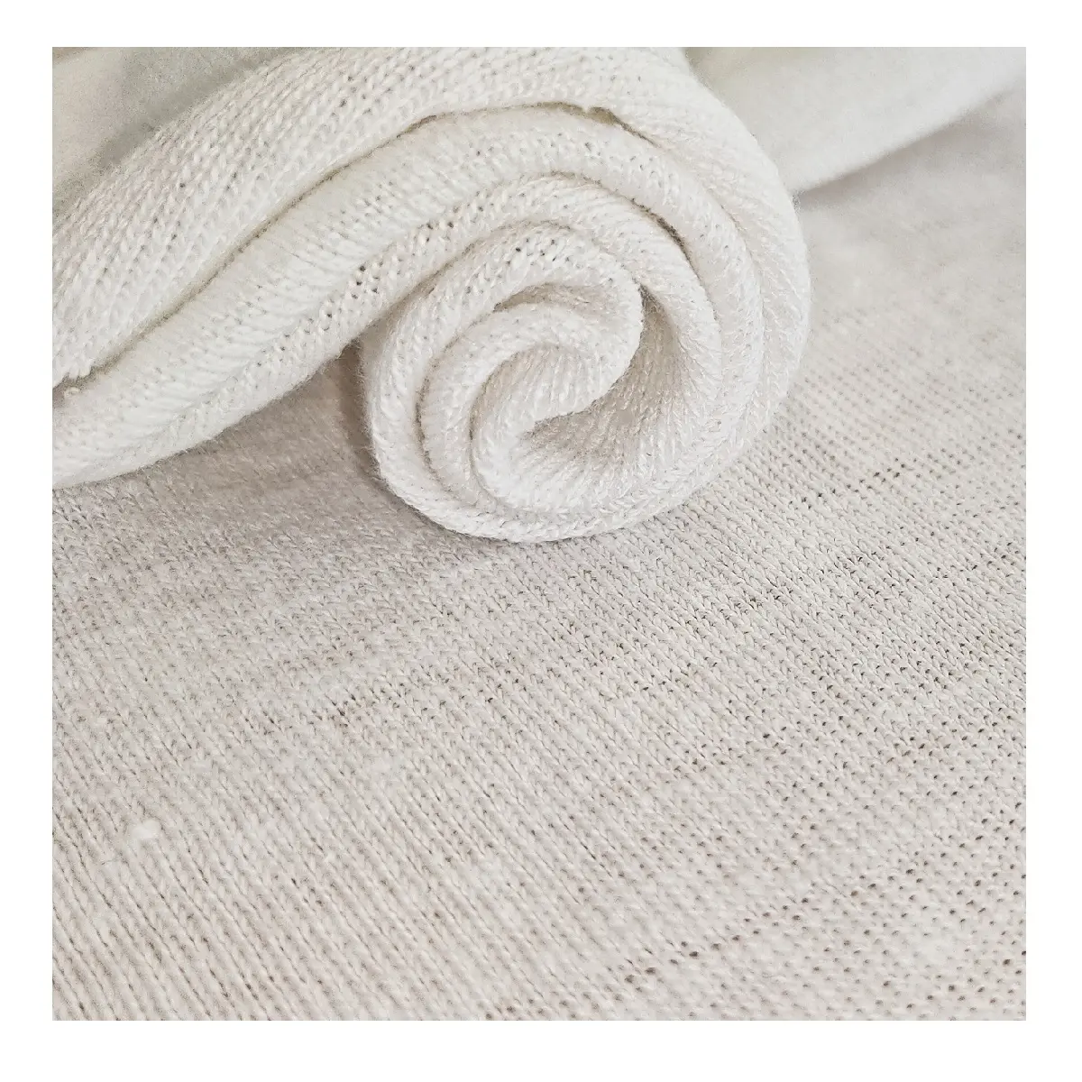 Tela de cáñamo de algodón orgánico ecológica, tela de cáñamo orgánico 100% suave para camisetas y polos