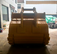Bucket Batu Excavator RSBM CAT 349D 1700mm, Bucket Penggali Batu Tugas Berat untuk Tambang dan Quarry