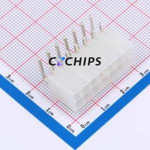 HC-5557-4.2-2x7AW Wire-to-Board Pin Header Bent Lead Through Hole,P=4.2mm 2x7P 4.2mm Right Angle Insert Mini-Fit (MX 4.2) - Product Image 1