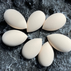 Tốt Nhất Bán Trắng 100% Vegan Siêu Mềm Không-Latex Khô Và Ướt <span class=keywords><strong>Drop</strong></span> Shape Trang Điểm Máy Xay Sinh Tố Vẻ Đẹp Nền Tảng Trang Điểm Miếng Bọt Biển Trứng - Product Image 4