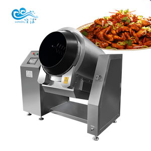 Commercial Intelligent Gaz Chauffage Électrique Automatique Oeuf Frit Riz Cuisson Tambour Type Remuer Friture Machine Induction Base Cuisinière - Product Image 1