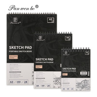 Bloc de dessin spirale 8K A3 A4 pour croquis en extérieur, idéal pour étudiants en art, fournitures en gros