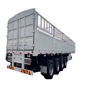 Nuevo Semirremolque de 3 Ejes y 50 Toneladas con Barandas Laterales, Remolque de Plataforma con Barandas, Precio de Descuento de Fábrica en Venta - Product Image 2