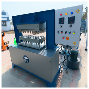 SPS Kalyan Machines SPSBP033 Machine de fabrication de tasses à thé biodégradables montées au sol à 45 cavités pour une production jetable écologique - Product Image 1