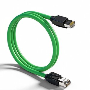 สายอีเธอร์เน็ตอุตสาหกรรม D‑sunty High‑Flex Cat6A SSTP ทองแดงบริสุทธิ์ แกนทองแดงตัน สีเขียว รองรับกิกะบิต 10Gbps ความยาวตามสั่ง ผลิตจากโรงงาน - Product Image 4